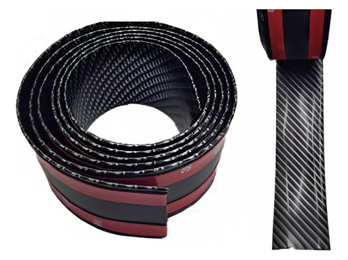 Rollo Moldura Lateral Fibra Carbon 2x59pLG