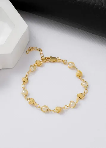 Pulsera Romantic 16cm + Extensor Oro Laminado 18k