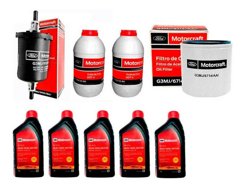 Kit Revisao 90000km 5 L 5w20 Motorcraft Filtro New Fiesta