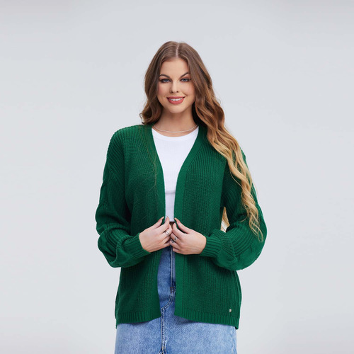 Sweater Mujer Abierto Verde Fashion's Park 276