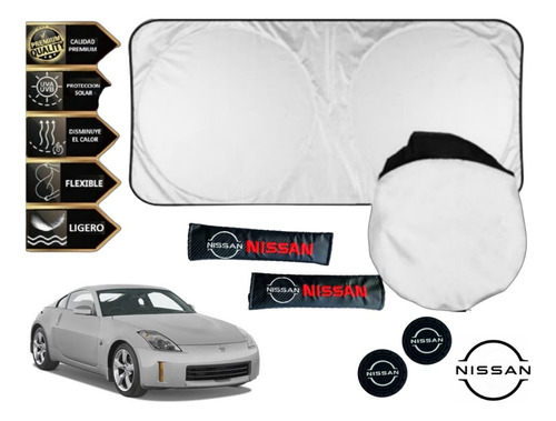 Cubresol + Almohadillas + 2 P.vasos Nissan 350z 2007