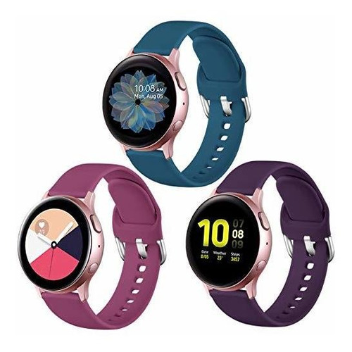 3 Malla Compatible Con Galaxy Watch Active/active2 Small