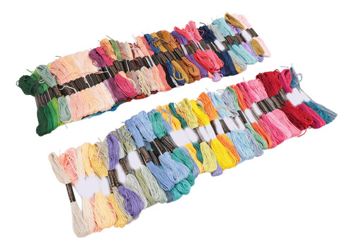 Hilos De Seda Para Bordar Multicolores, 150 Colores, 6 Hilos