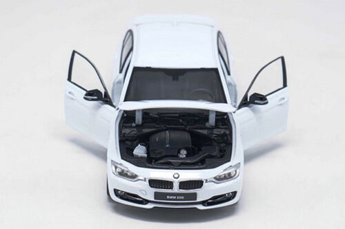 Modelo De Coche Fundido A Presión Welly Bmw 335i Blanco 1/24