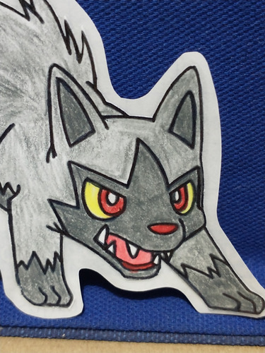 Sticker Casero Poochyena Pokémon Bootleg (Usado)