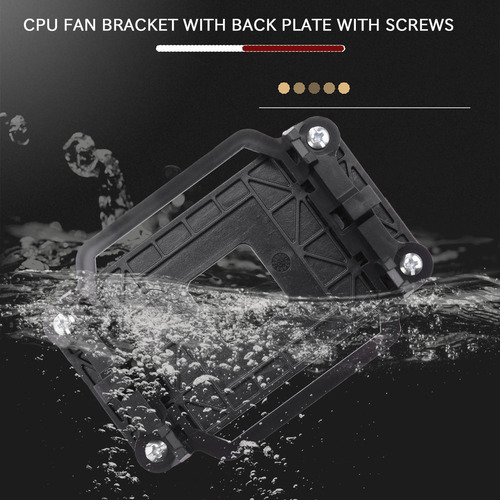 Base De Ventilador Cpu De Plástico Negro Para Enchufe Amd