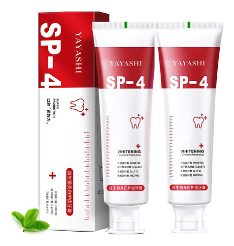 Yayashi Sp-4 Probioticos Blanqueamiento Pasta De Dientes, Pa