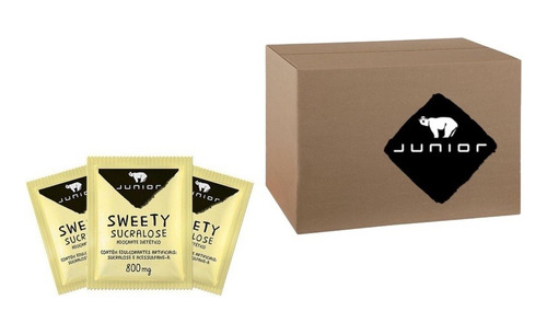 Adoçante Sweety Sucralose Junior Sache 0,8g Caixa 1000un