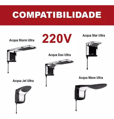 Resistência Lorenzetti Ducha Acqua Ultra 220v 7800w