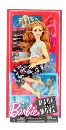 Barbie Movimientos Divertidos Made To Move Peliroja