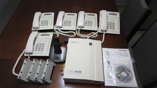 Conmutador Panasonic Kx-tea308 + 5 Telefonos Kx-t7730 (Usado)