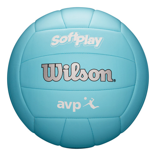 Pelota de voleibol de playa Wilson Avp Soft Play, color azul Soft Touch