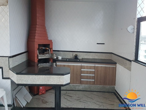 Imagem 8 de 25 de Cobertura Com 6 Quartos, Churrasqueira, Piscina, Sauna, Praia Do Morro Temporada - Ap00543 - 34898898