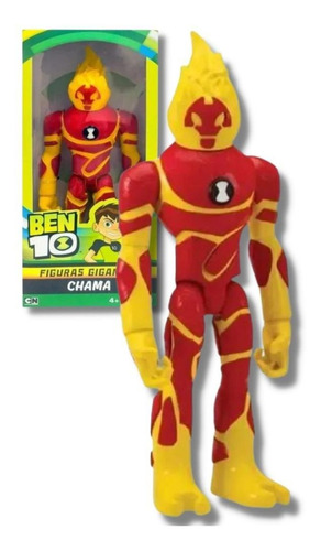 Boneco Ben 10 Figuras Gigantes Chama 1753 - Sunny