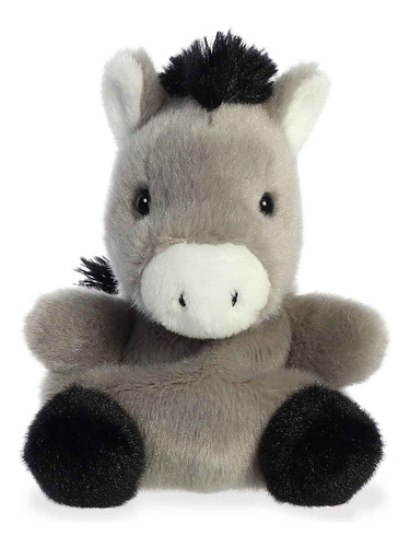 Peluche Aurora® Palm Pals Eli Donkey Burrito Felpa 12 Cm Gris