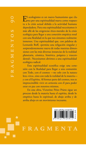 HACIA UNA ECOTEOLOGIA: , de PÉREZ PRIETO, Victorino., vol. 1. Editorial Fragmenta Editorial, tapa pasta blanda, edición 1 en español, 2010