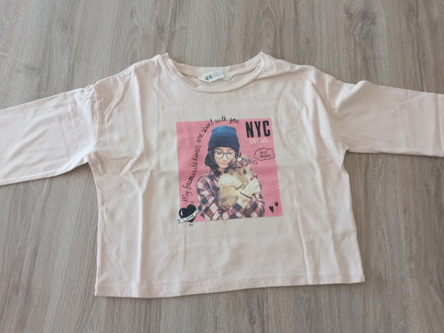 Remera Importada Hym Nyc Nena 8 A 10 Años Chica