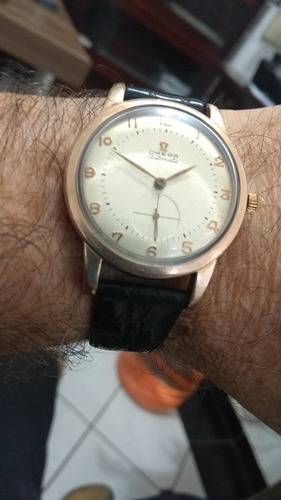 Relogio Omega Martelo 38 Mm Plaque 80 Microns Cal 332 1947