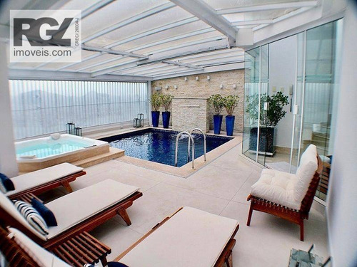Imagem 2 de 19 de Cobertura Com 4 Dormitórios À Venda, 680 M² Por R$ 7.450.000,00 - Ponta Da Praia - Santos/sp - Co0218