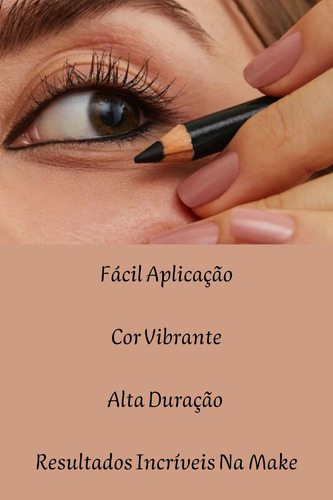 Kit Com 03 Lápis De Olho Com Apontador Fenzza Makeup