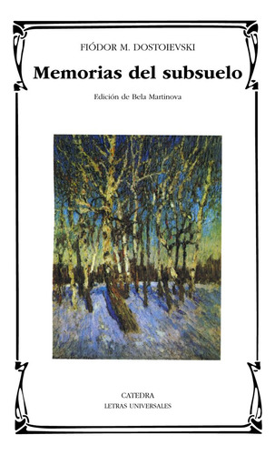 Memorias Del Subsuelo (libro Original)