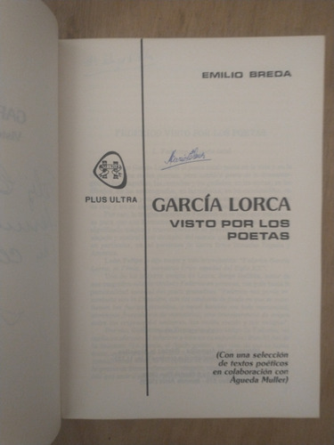 García Lorca Visto Por Los Poetas - Emilio Breda (Usado)