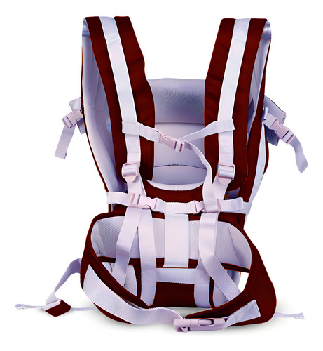 Canguro ergonómico para bebés de 0 a 36 meses, transporte cómodo, color rosa y rojo