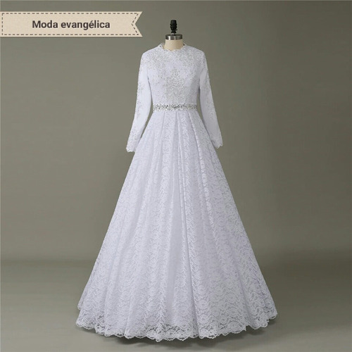 vestido de noiva moda evangélica