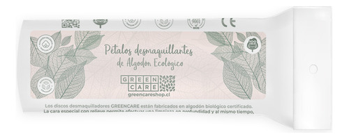 Pétalos Desmaquillantes Algodón Ecológico 100u - Greencare Momento de aplicación Día/Noche Tipo de piel Todo tipo de piel