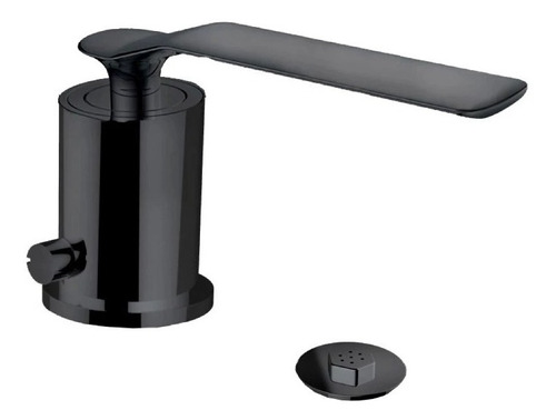 Bidet Monocomando Con Transferencia Negro Mate 35mm Modena