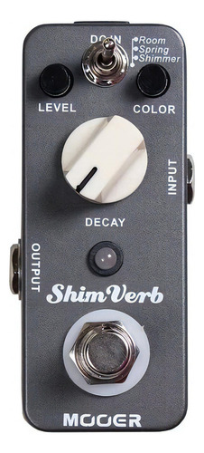 Pedal Mooer Shim Verb Micro Effect para guitarra - preto