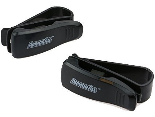 Armor All-blk Amh3-0110 Clip De Gafas De Sol Visera, 2 Paque