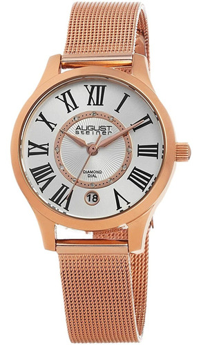 Reloj Mujer August S As8094 Cuarzo Pulso Oro Rosa Just Watch
