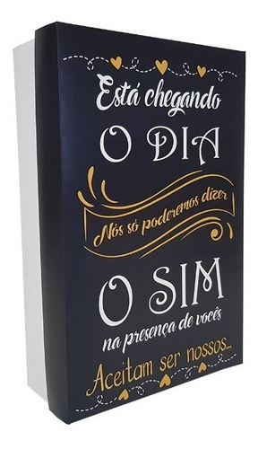 Imagem 3 de 3 de Convite Madrinha Padrinho Noivado + Taça Vidro Lembrança