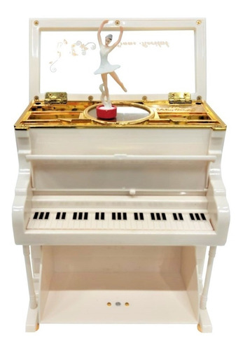 Imagem 3 de 5 de Caixa Musical Piano Vertical Com Porta Jóias E Bailarina