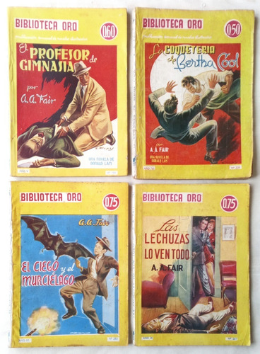 Erle Stanley Gardner 4 Novelas Vintage A. Fair / N Molino Bo