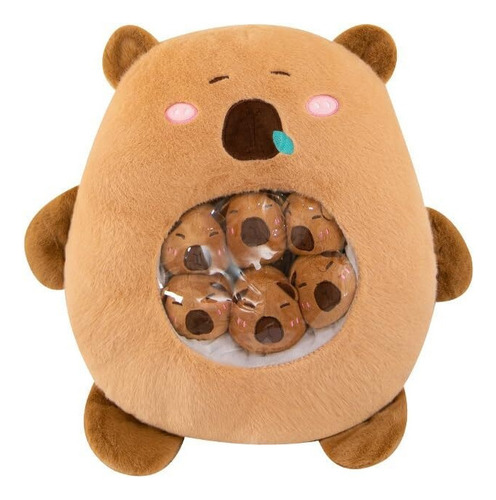 2024 New Linda Almohada De Peluche De Capibara Marrón