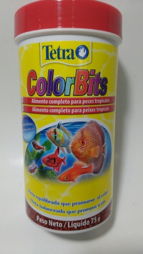 Ração Peixes Color Bits 75gr  Un.- Tetra