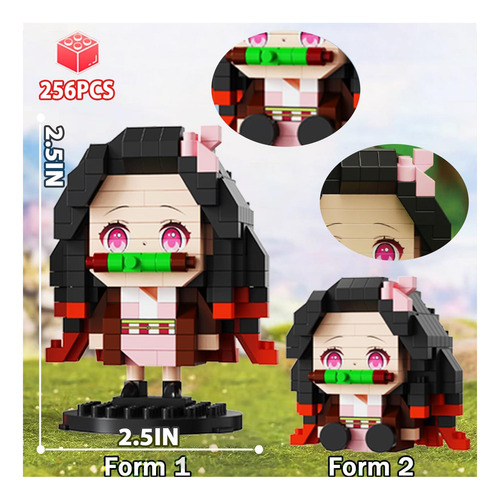 Conjunto De Edificios De Figuras Con Temática De Anime De 5,