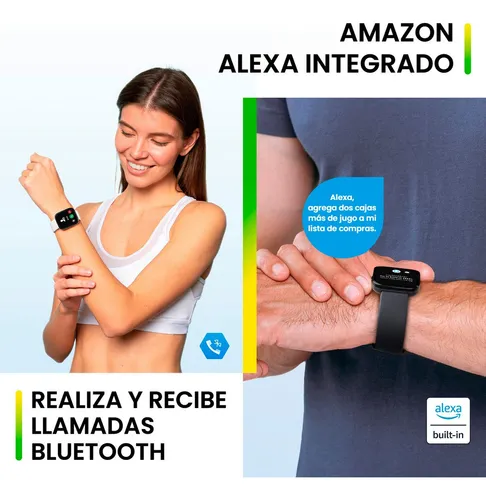 Amazfit Bip U Pro - Reloj inteligente para mujer, Alexa integrado,  rastreador de salud y fitness con GPS, más de 60 modos deportivos, monitor  de sueño