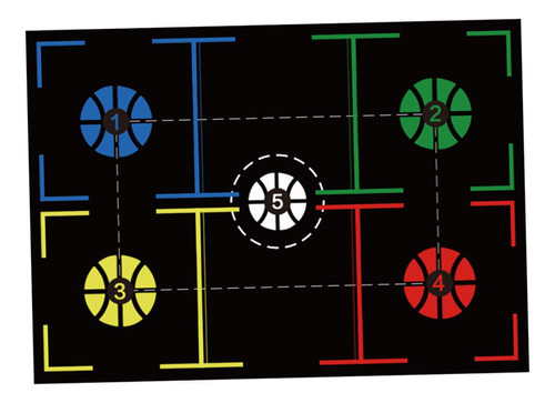 Tapete De Entrenamiento De Baloncesto, Tapete 107cmx76cm