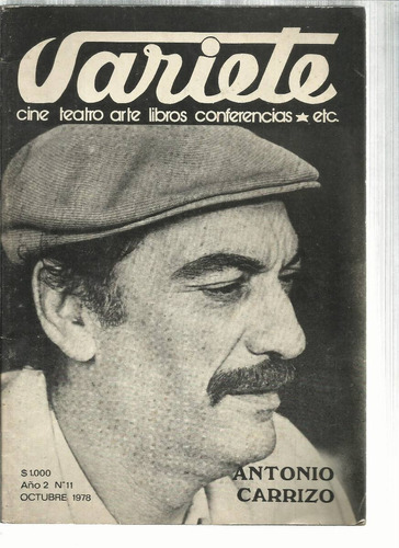 Varieté: Cine Teatro Artelibros Conferencias- Nº 11 - 1978