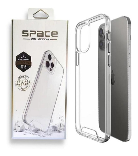 Capa Capinha Clear Case Space Luxo P/ iPhone 14 Pro Max Plus Cor Transparente IPHONE 14 PRO 6.1