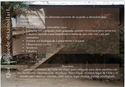 Agrícola En Venta En Paiguano