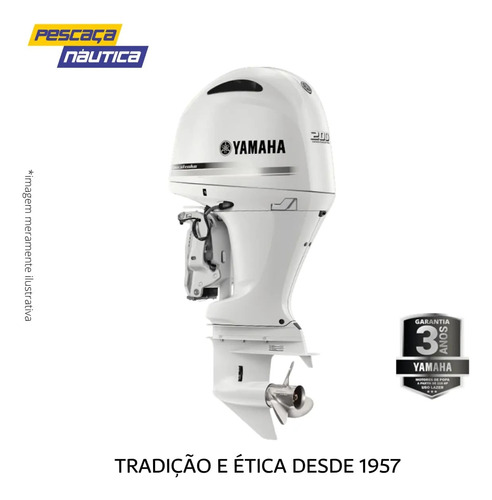 Motor De Popa Yamaha Fl 150 Det 2 X Branco 