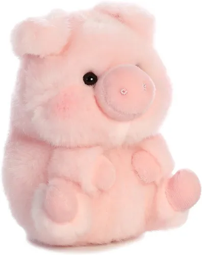 Peluche Puerquito Cerdito Rosa Aurora Altura 13cm Felpa Suav