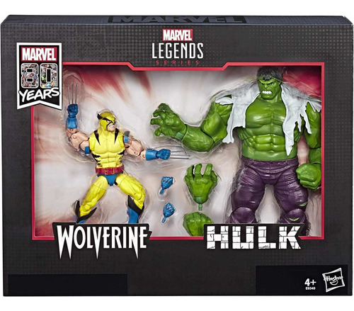 Marvel Legends Wolverine Vs Hulk Original Hasbro