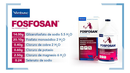 Fosfosan Reconstituyente Mineral Virbac 500ml