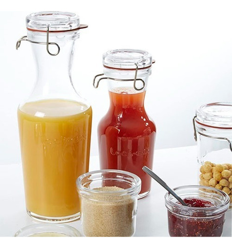 Garrafa Para Jugo Con Tapa 1 L Luigi Bormioli Color Transparente