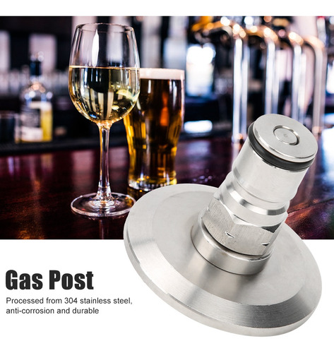Adaptador Tri Clamp Gas Lock Post A Ball Conector Cer De 1.5